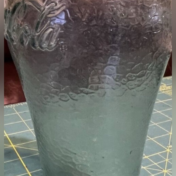 1980s Coca Cola Green    Vintage Antique Glass Cup Logo . - Picture 12 of 17